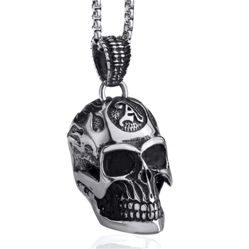 Men Big Heavy 3D Flaming Skull Stainless Steel Pendant Necklace Punk Biker Chain Jewelry
Men Big Heavy 3D Flaming Skull Stainless Steel Pendant Necklace Punk Biker Chain Jewelry