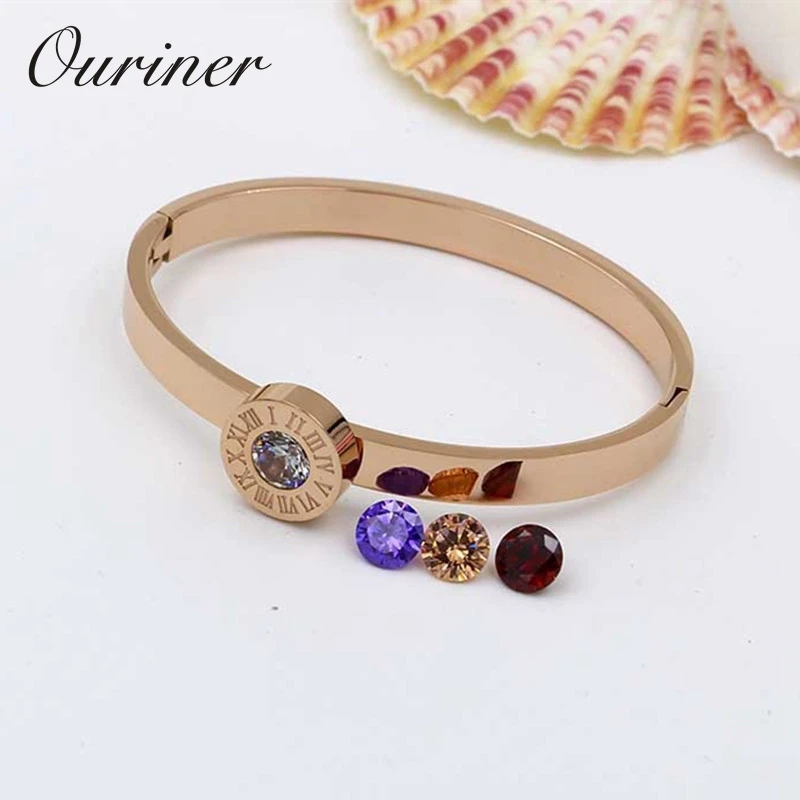 Interchangeable Removable Bangle Love Crystals Roman Numerals Bangle & Bracelet For Women Jewelry 4 Color CZ Stones
Interchangeable Removable Bangle Love Crystals Roman Numerals Bangle & Bracelet For Women Jewelry 4 Color CZ Stones