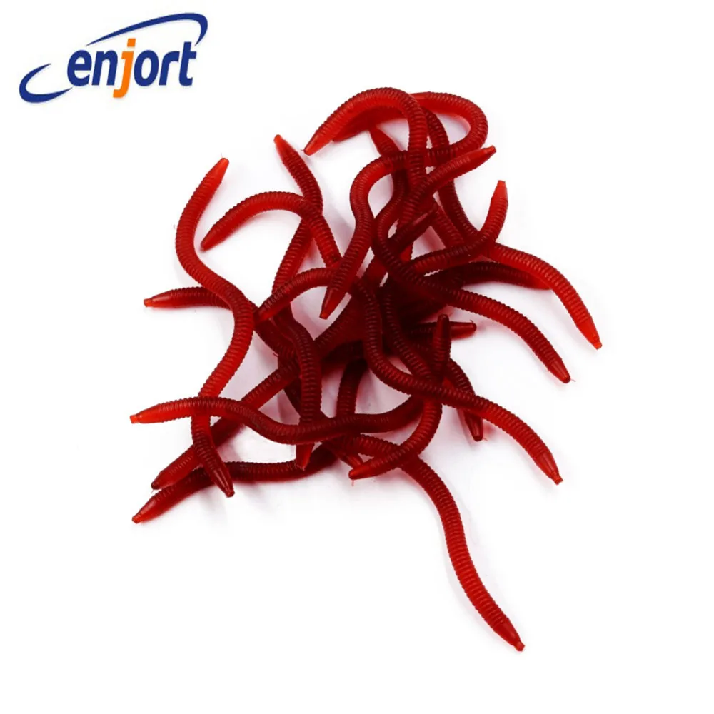 Enjort 20pcs/lot Soft Lure Red Worms EarthWorm Fishing Baits Worms Trout Fishing Lures artificial bait
Enjort 20pcs/lot Soft Lure Red Worms EarthWorm Fishing Baits Worms Trout Fishing Lures artificial bait