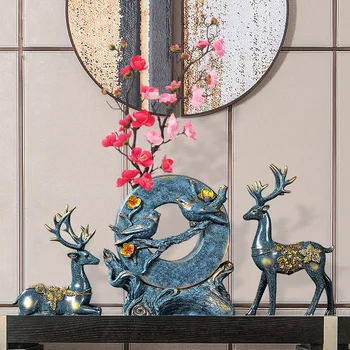 Decoration Crafts Figurines & Miniatures, Vase deer display, wedding gift resin crafts, wine cabinet decoration
Decoration Crafts Figurines & Miniatures, Vase deer display, wedding gift resin crafts, wine cabinet decoration