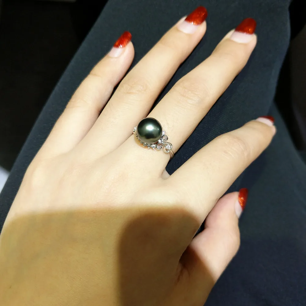 FLZB , Trendy ring 100% natural round tahitain pearl 9-10mm in 925 sterling silver with gold plated elegant unique ring
FLZB , Trendy ring 100% natural round tahitain pearl 9-10mm in 925 sterling silver with gold plated elegant unique ring