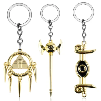 HANCHANG Yu-Gi-Oh Keychain Anime Yugioh Millenium Pyramid Egyptian Eye Of Horus Key Chains Yu Gi Oh Cosplay Keyring Jewelry
HANCHANG Yu-Gi-Oh Keychain Anime Yugioh Millenium Pyramid Egyptian Eye Of Horus Key Chains Yu Gi Oh Cosplay Keyring Jewelry