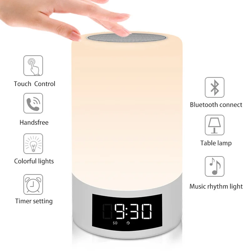 Colorful Smart LED Light Bluetooth Speaker Support AUX audio TF Card FM Radio 4000mAh Battery For phone Computer Speaker
Colorful Smart LED Light Bluetooth Speaker Support AUX audio TF Card FM Radio 4000mAh Battery For phone Computer Speaker