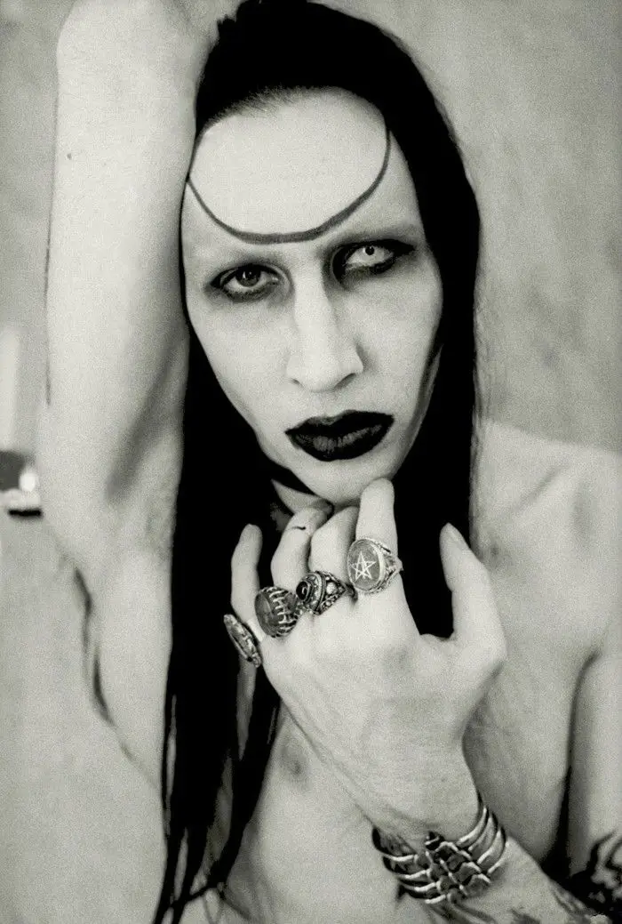 Home Decor Marilyn Manson Music Band Group 1-Silk Art Poster Wall Sicker Decoration Gift