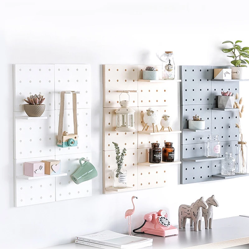 Plastic Peg Board Wall-mounted Storage Rack Living Room Kitchen Bedroom Bathroom Storage Shelf Organizer For Sundries
Plastic Peg Board Wall-mounted Storage Rack Living Room Kitchen Bedroom Bathroom Storage Shelf Organizer For Sundries