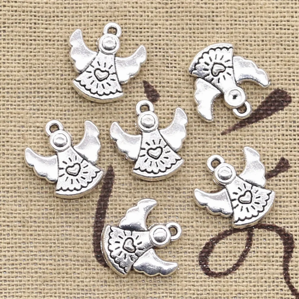 20pcs Charms lovely pray angel 14x13mm Antique Silver Pendants DIY Necklace Crafts Making Findings Handmade Tibetan Jewelry
20pcs Charms lovely pray angel 14x13mm Antique Silver Pendants DIY Necklace Crafts Making Findings Handmade Tibetan Jewelry