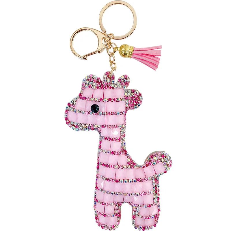 Korea Cute Diamond Deer Keychain Female Creative Leather Tassel Bag Key Chain Ring Car Pendant
Korea Cute Diamond Deer Keychain Female Creative Leather Tassel Bag Key Chain Ring Car Pendant
