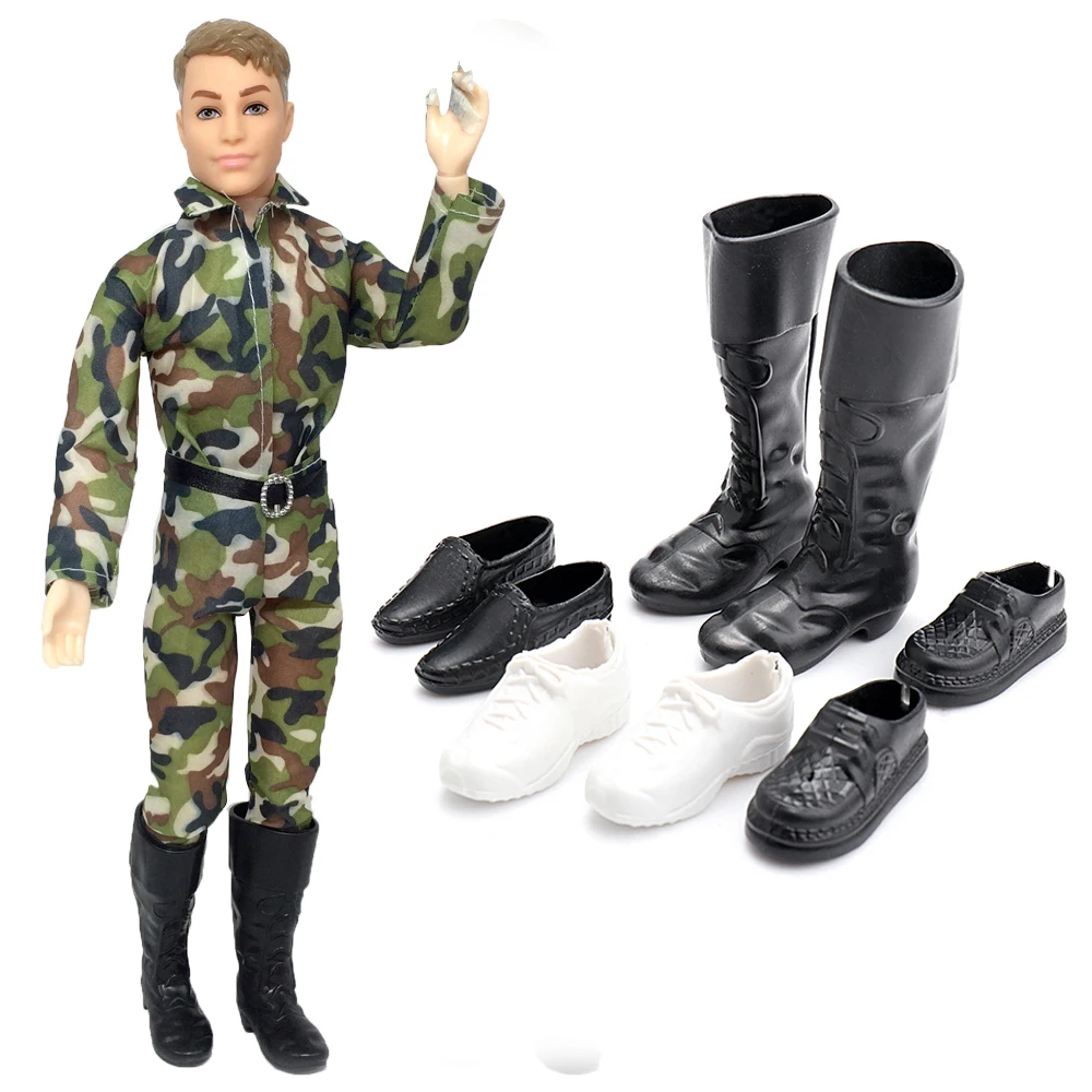 NK One Set Ken Doll Clothes Suit Camouflage Uniform Outfit + 4 Pairs /Set Cool Boots For Barbie Boy KEN Doll Best Accessories DZ
NK One Set Ken Doll Clothes Suit Camouflage Uniform Outfit + 4 Pairs /Set Cool Boots For Barbie Boy KEN Doll Best Accessories DZ