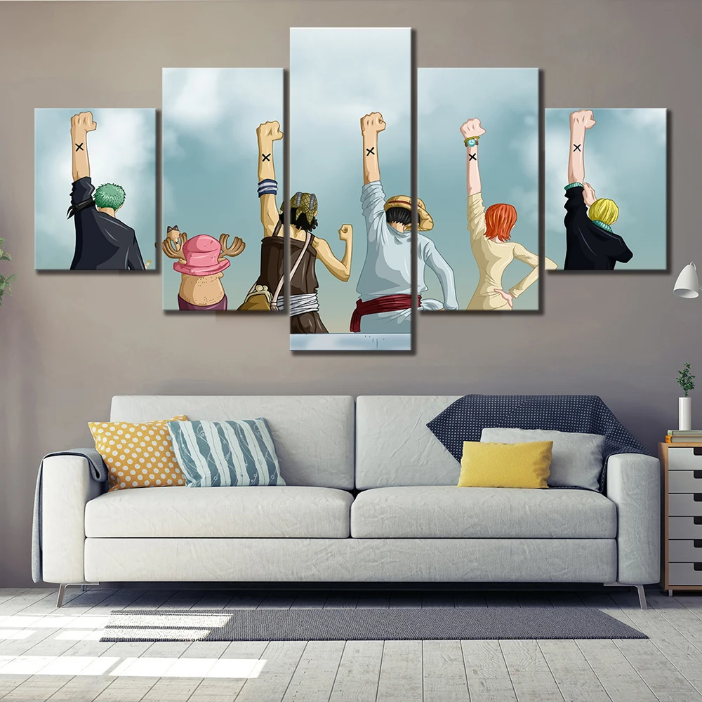 5 Piece HD Anime Poster The Straw Hat Pirates ONE PIECE Artwork Cartoon Decorative Paintings for Living Room Office Wall Decor
5 Piece HD Anime Poster The Straw Hat Pirates ONE PIECE Artwork Cartoon Decorative Paintings for Living Room Office Wall Decor
