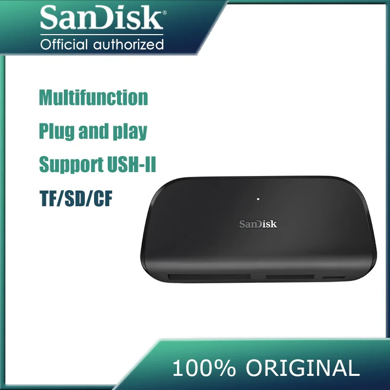 

SanDisk Memory SDDR-489 Card Reader Imagemate PRO USB 3.0 Reader for SD SDHC SDXC microSDHC microSDXC cards up to UDMA 7