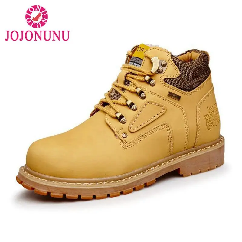 JOJONUNU 4 Color Real Leather Men Ankle Boots Winter High Quality Fur Warm Boots Daily Work Shoes Male Footwear Size 38-44
JOJONUNU 4 Color Real Leather Men Ankle Boots Winter High Quality Fur Warm Boots Daily Work Shoes Male Footwear Size 38-44