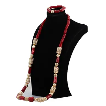 45Inches Wnie Red Men Coral Bead Necklace Set African Wedding Party Jewelry for Groom Male Coral Necklace Bracelet Set CNR129
45Inches Wnie Red Men Coral Bead Necklace Set African Wedding Party Jewelry for Groom Male Coral Necklace Bracelet Set CNR129
