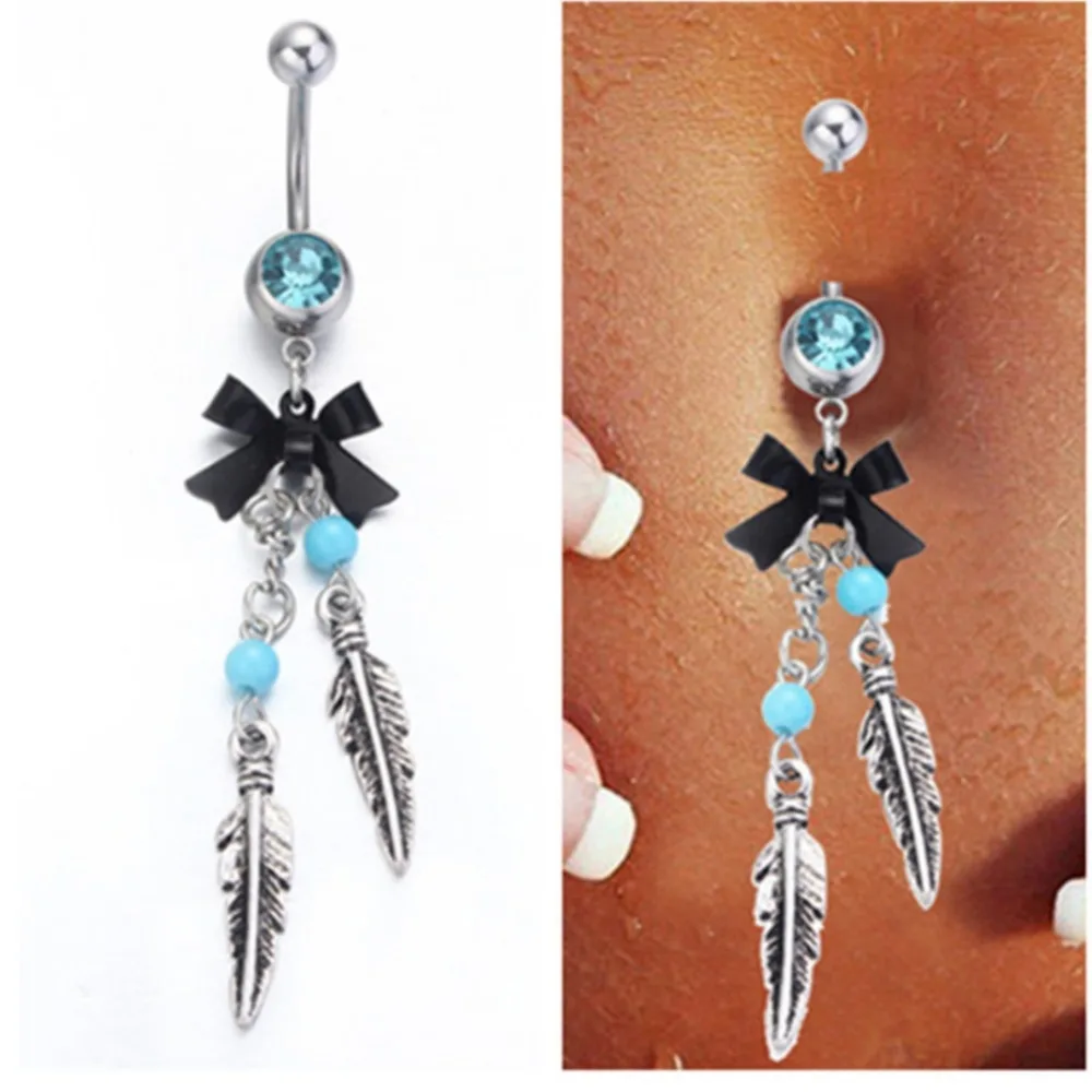 blue Crystal Surgical Steel Navel Piercing Nombril Dream Catcher Belly Button Rings Women Belly Button Piercing Ombligo Pircing
blue Crystal Surgical Steel Navel Piercing Nombril Dream Catcher Belly Button Rings Women Belly Button Piercing Ombligo Pircing