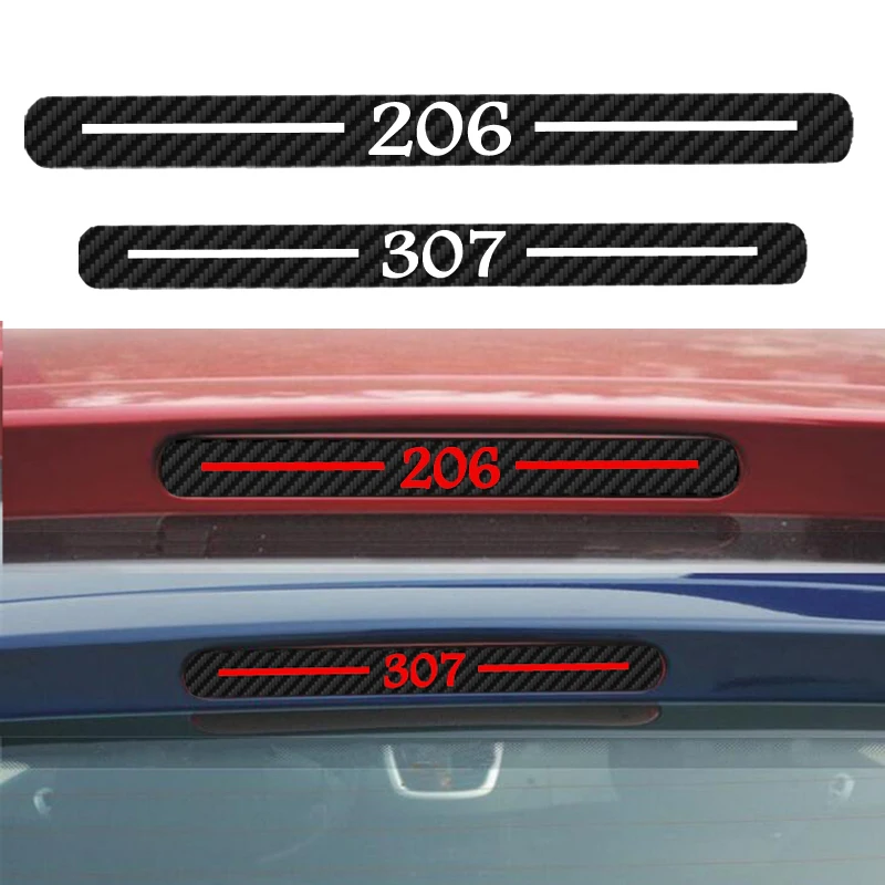 New style Car-styling Carbon Fiber Brake Sticker Rear Brake Lights stickers For Peugeot 307 301 206 207car styling
New style Car-styling Carbon Fiber Brake Sticker Rear Brake Lights stickers For Peugeot 307 301 206 207car styling