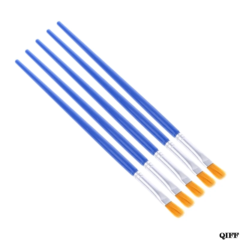 Drop Ship&Wholesale 5Pcs Flat Painting Brushes Set Artist Nylon Hair Watercolor Acrylic Oil Drawing APR29
Drop Ship&Wholesale 5Pcs Flat Painting Brushes Set Artist Nylon Hair Watercolor Acrylic Oil Drawing APR29