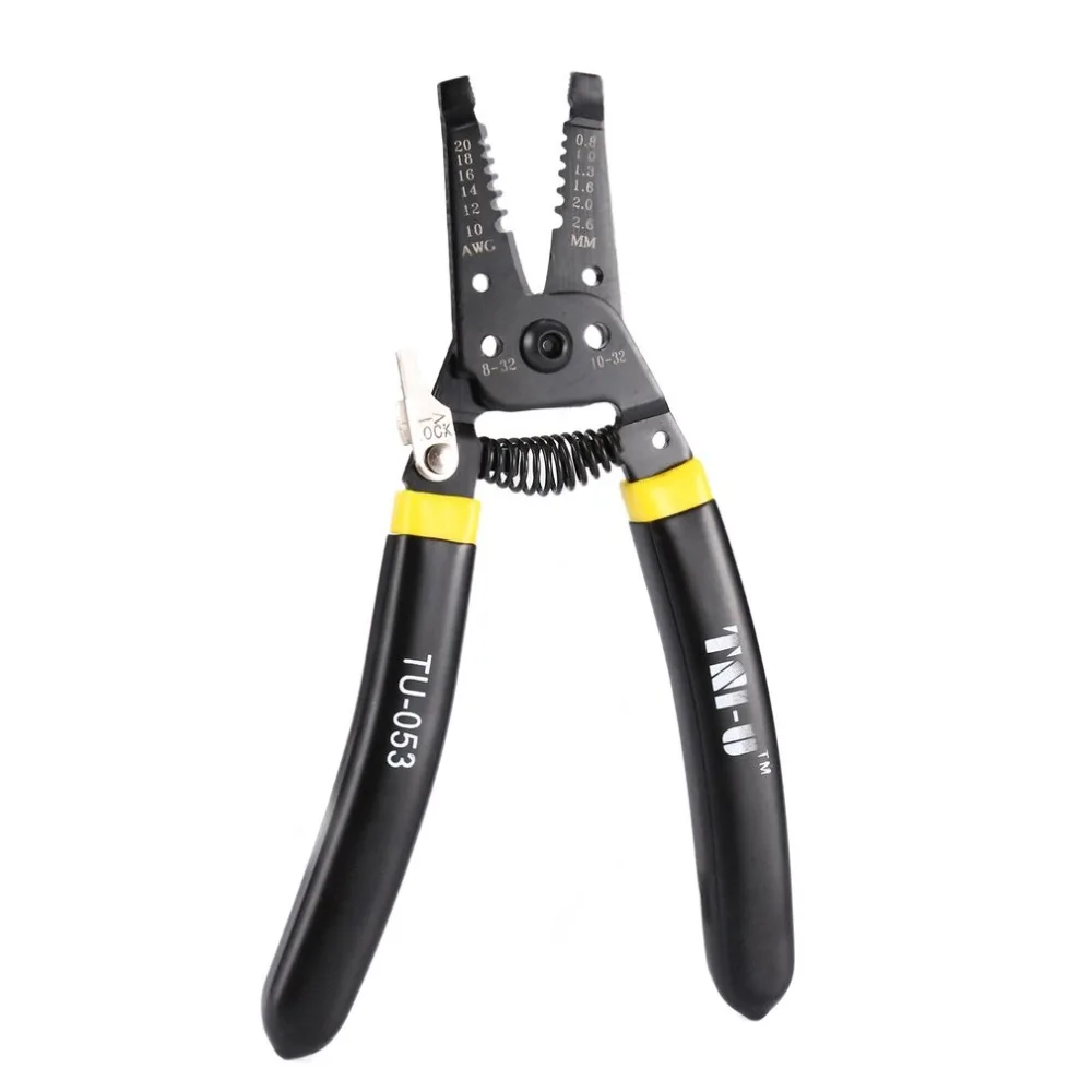 TU-053 High Quality Cable Wire Stripper Cutter Crimper Automatic Multifunctional TAB Terminal Crimping Plier Tools
TU-053 High Quality Cable Wire Stripper Cutter Crimper Automatic Multifunctional TAB Terminal Crimping Plier Tools