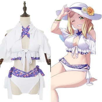 LoveLive!Sunshine!! Mari Ohara Cosplay Costume Swimsuit Dengeki G's Mag Cover Women Girls Swimwear Halloween Cosplay Costume
LoveLive!Sunshine!! Mari Ohara Cosplay Costume Swimsuit Dengeki G's Mag Cover Women Girls Swimwear Halloween Cosplay Costume