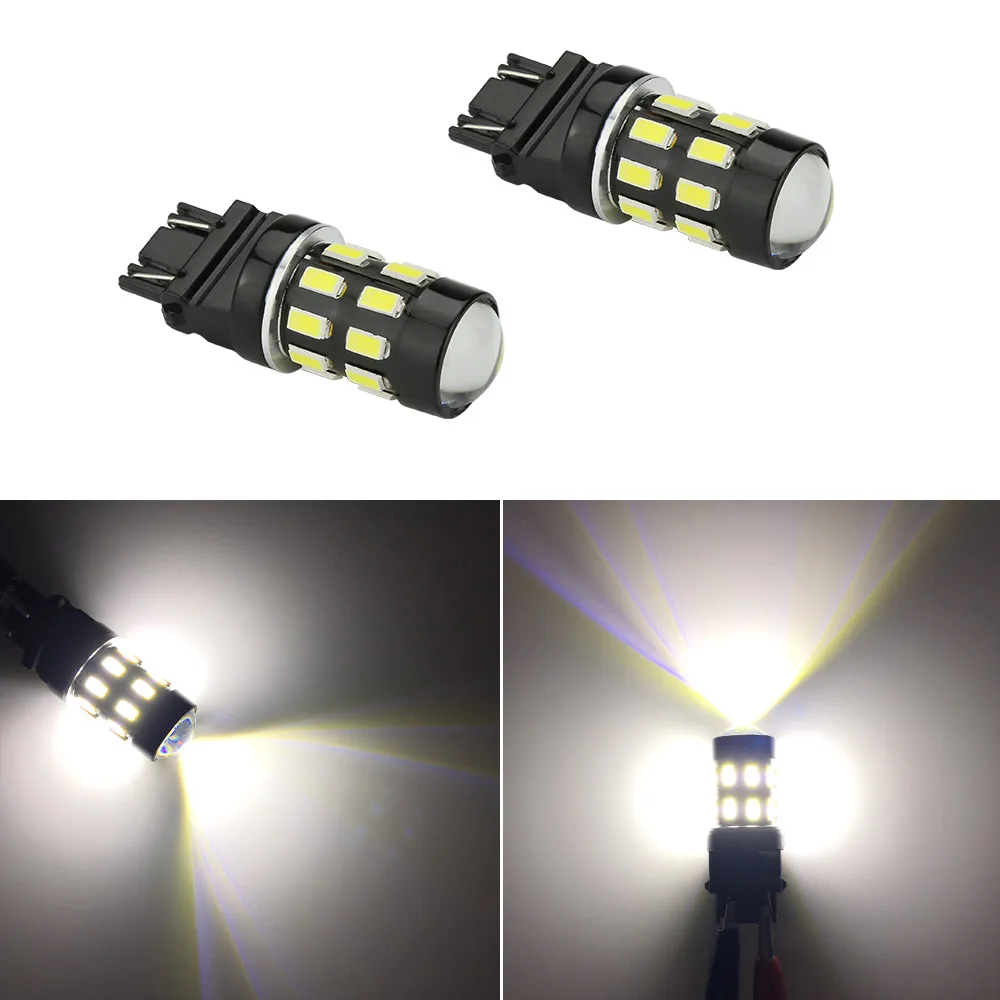 Zdatt 2pcs 12V T20 Led 5630 SMD 3157 24 Leds Bulb Signal Lamp Car Brake Reverse Light With Projector Lens Car Led Light
Zdatt 2pcs 12V T20 Led 5630 SMD 3157 24 Leds Bulb Signal Lamp Car Brake Reverse Light With Projector Lens Car Led Light
