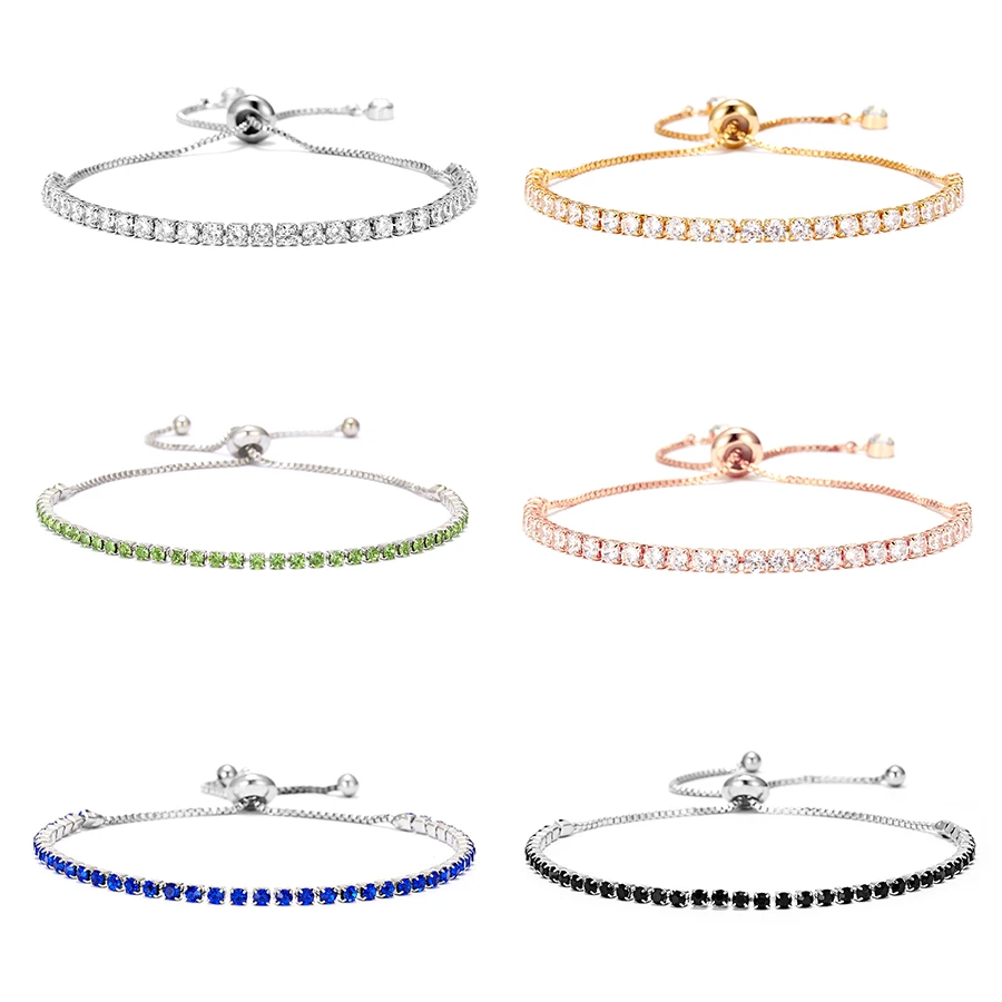 Rinhoo Fashion Cubic Zirconia Tennis Bracelet & Bangle Adjustable Pulseras Mujer Charm Bracelet For Women Bridal Wedding Jewelry
Rinhoo Fashion Cubic Zirconia Tennis Bracelet & Bangle Adjustable Pulseras Mujer Charm Bracelet For Women Bridal Wedding Jewelry