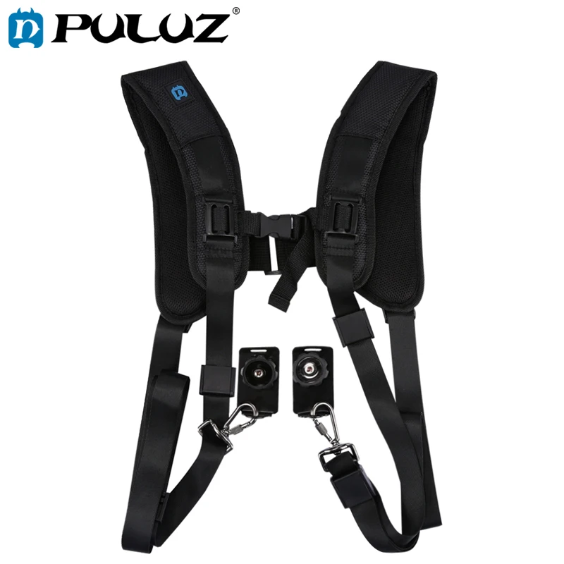 PULUZ Camera Quick Release Strap Double Shoulder Harness Soft Pad Decompression Foam Shoulder Strap Belt For DSLR
PULUZ Camera Quick Release Strap Double Shoulder Harness Soft Pad Decompression Foam Shoulder Strap Belt For DSLR
