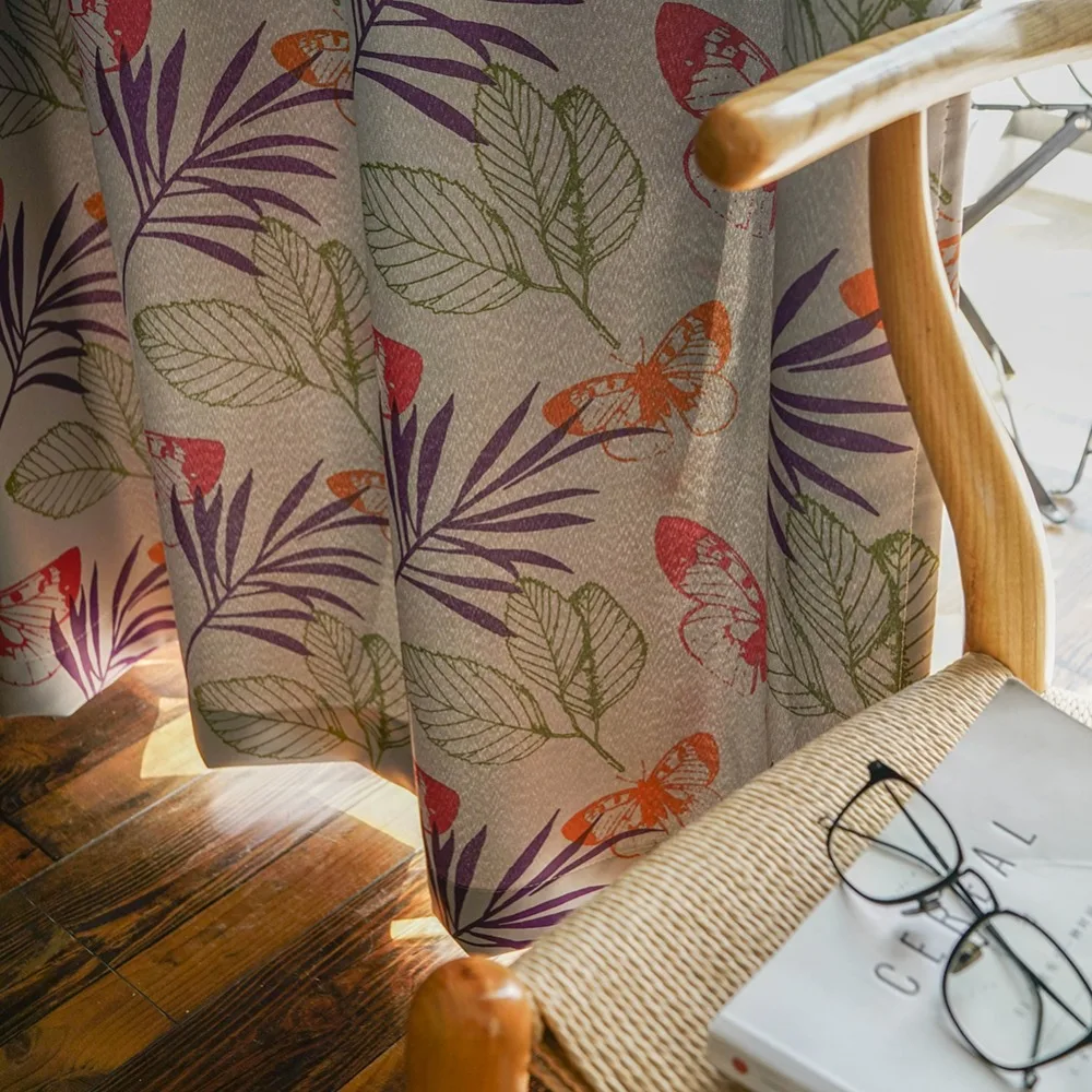 Topfinel Elegant Modern Butterfly and Leaves Pattern Blackout Curtains For Living Room Bedroom Decorative Kitchen Window Screen
Topfinel Elegant Modern Butterfly and Leaves Pattern Blackout Curtains For Living Room Bedroom Decorative Kitchen Window Screen