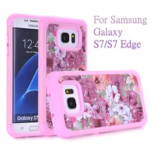 Luxury Case Cover for Samsung Galaxy S7 S7 Edge Silicone Plastic Hybrid Phone Cover Shockproof Back Case for Samsung S7 S7 Edge