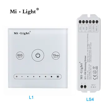 Milight ac110v 220v 0~10V L1 LS4 Panel Dimmer use with wifi remote controller brightness adjust for single color led light
Milight ac110v 220v 0~10V L1 LS4 Panel Dimmer use with wifi remote controller brightness adjust for single color led light