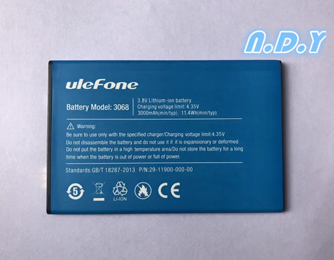 100% Оригинальный аккумулятор Ulefone S1 (3068) 3000 мАч для аккумуляторов Bateria Batterie |