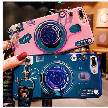 100pcs 3D cute Retro Camera Case For Samsung Galaxy S8 S9Plus S8 Plus S9 Fashion Grip Stand Holder Silicone Cover +lanyard
100pcs 3D cute Retro Camera Case For Samsung Galaxy S8 S9Plus S8 Plus S9 Fashion Grip Stand Holder Silicone Cover +lanyard