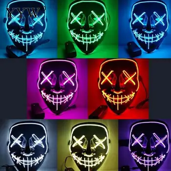 Led Mask Halloween Party Masque Masquerade Masks Neon Maske Led Light Glow In The Dark Mascara Horror Glowing Masker Carnival
Led Mask Halloween Party Masque Masquerade Masks Neon Maske Led Light Glow In The Dark Mascara Horror Glowing Masker Carnival