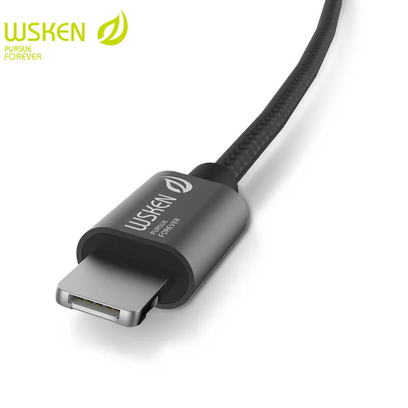 WSKEN 2 в 1 USB зарядное устройство кабель для iPhone XR XS 8 и Micro устройств мобильного