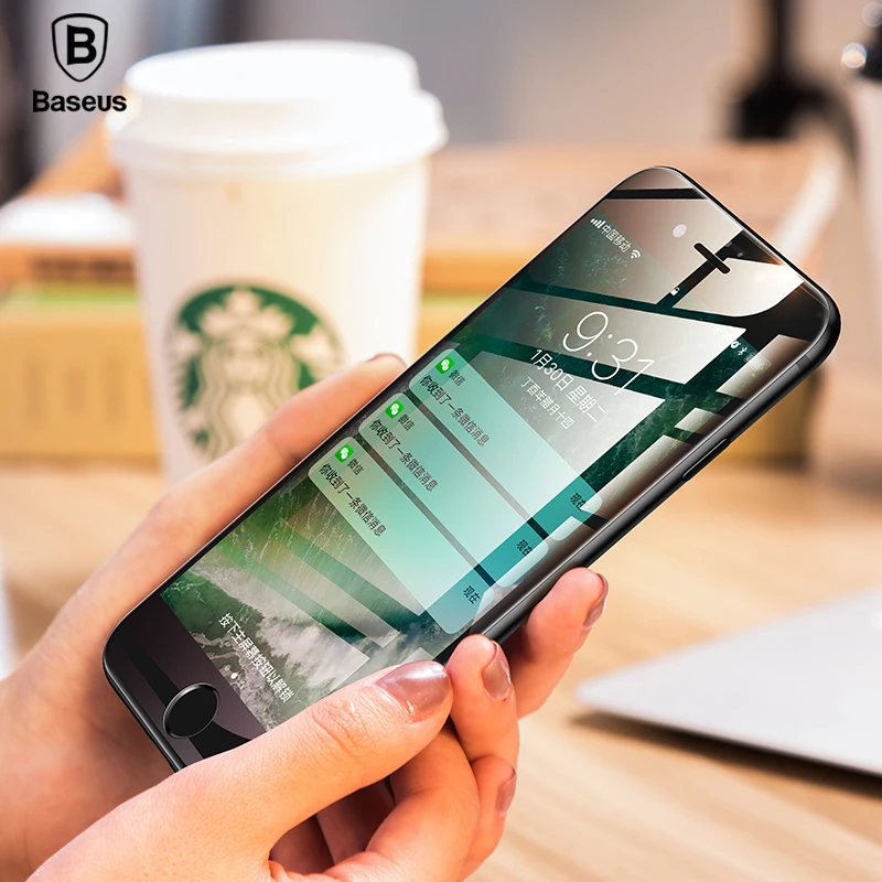 Baseus 0.23MM Tempered Glass For iPhone 8 7 6 6s Plus Screen Protector Soft 3D Curved Full Cover Protective Glass Front Film
Baseus 0.23MM Tempered Glass For iPhone 8 7 6 6s Plus Screen Protector Soft 3D Curved Full Cover Protective Glass Front Film