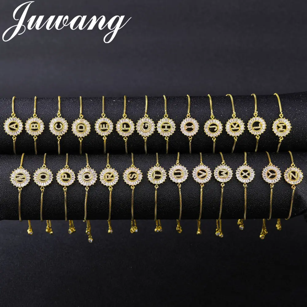 JUWANG Cubic Zirconia 26 Alphabet Letter Charm Bracelet Femme Copper Chain Bracelets For Women Jewelry Adjustable Pulseras Mujer
JUWANG Cubic Zirconia 26 Alphabet Letter Charm Bracelet Femme Copper Chain Bracelets For Women Jewelry Adjustable Pulseras Mujer