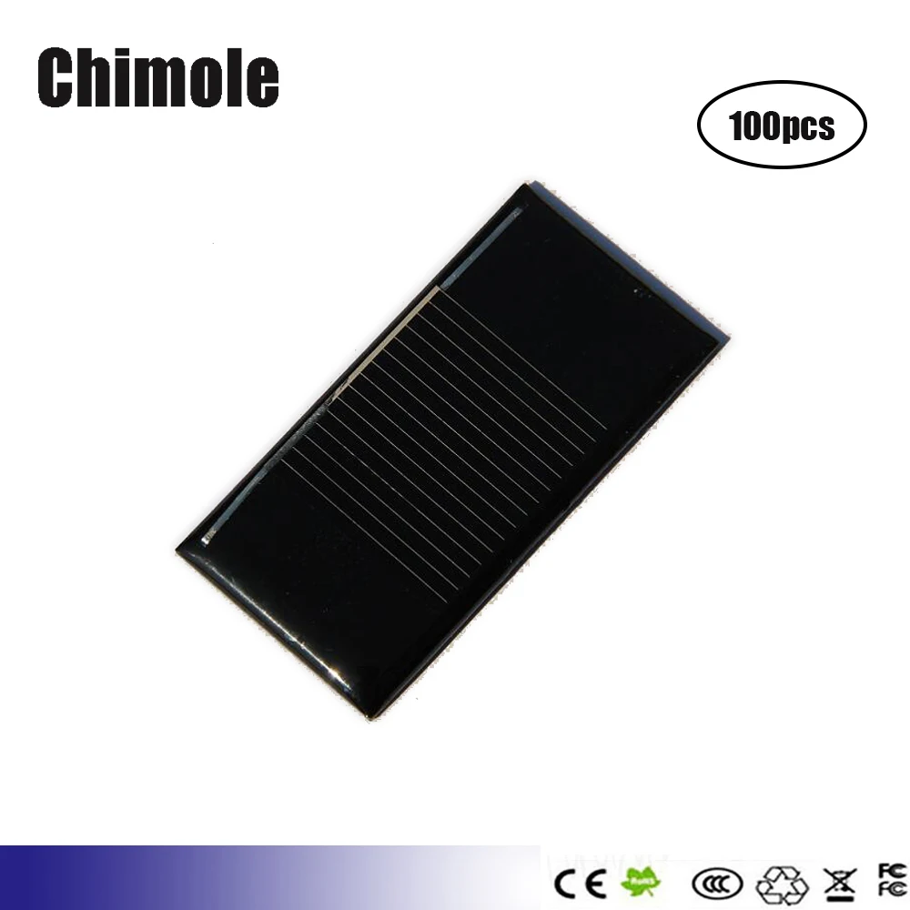 100pcs 0.14W 0.5V Mini Solar cells Panel monocrystalline polycrystalline solar cell battery Panel charger For DIY Solar Kits
100pcs 0.14W 0.5V Mini Solar cells Panel monocrystalline polycrystalline solar cell battery Panel charger For DIY Solar Kits