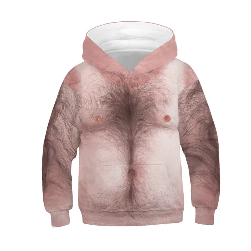 Funny 3D Chest Hair Print Girls Boys Hoodies Sweatshirts Autumn Winter Jacket Coats Pullover Tops Children Clothes
Funny 3D Chest Hair Print Girls Boys Hoodies Sweatshirts Autumn Winter Jacket Coats Pullover Tops Children Clothes