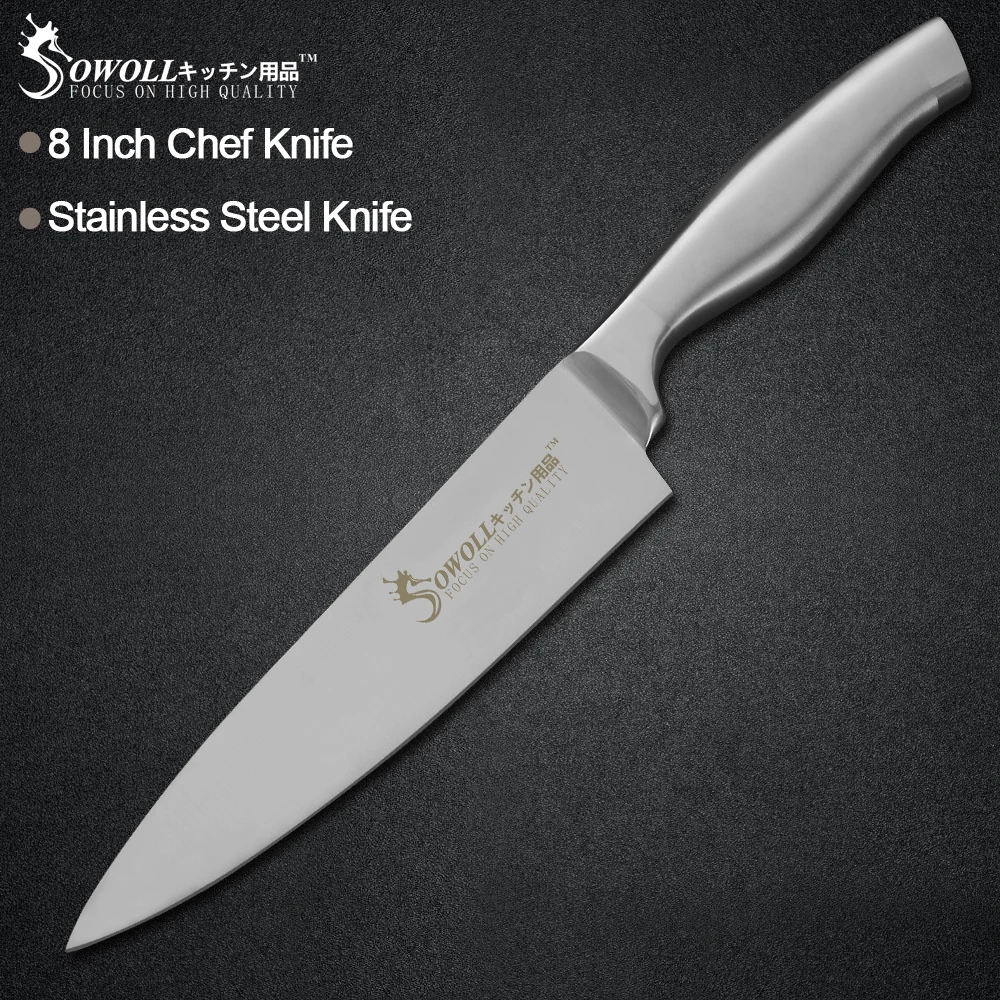 Sowoll Kitchen Stainless Steel Knife Meat Fish Fruit Vegetable Cooking Tool Chef Bread Slicing Santoku Utility Paring Knife
Sowoll Kitchen Stainless Steel Knife Meat Fish Fruit Vegetable Cooking Tool Chef Bread Slicing Santoku Utility Paring Knife