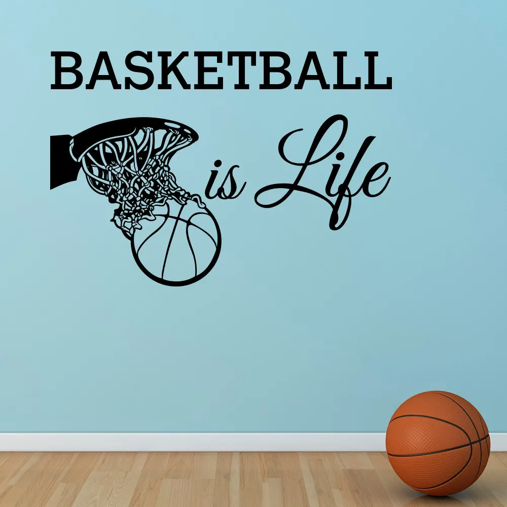 Basketball Is Life Wall Decal Quote Basketball Hoop Wall Sports Vinyl Stickers Nursery Kids Teens Boys Room Wall Art Mural YO-30
Basketball Is Life Wall Decal Quote Basketball Hoop Wall Sports Vinyl Stickers Nursery Kids Teens Boys Room Wall Art Mural YO-30