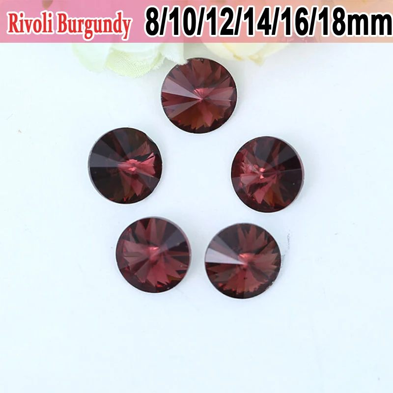 Burgundy Pointback Jewelry Making Accessories Rivoli Glass Bling 50pcs 10mm Strass Glue On Rhinestones
Burgundy Pointback Jewelry Making Accessories Rivoli Glass Bling 50pcs 10mm Strass Glue On Rhinestones