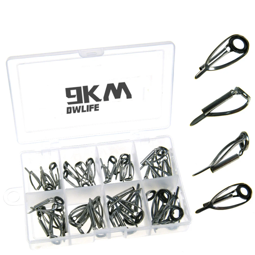 40 Pcs/Lot 1.8mm-3.0mm Fishing Rod Guides Top Tips Replacement Parts Spinning Casting Rod Sea Fishing Tip Tops Rod Guide Kit
40 Pcs/Lot 1.8mm-3.0mm Fishing Rod Guides Top Tips Replacement Parts Spinning Casting Rod Sea Fishing Tip Tops Rod Guide Kit
