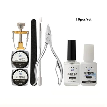 10pcs/set Foot Recover Nail Care Tools Pedicure Toe Fixer Correction Sticker Patch Paronychia Correction File Acronyx Wire
10pcs/set Foot Recover Nail Care Tools Pedicure Toe Fixer Correction Sticker Patch Paronychia Correction File Acronyx Wire