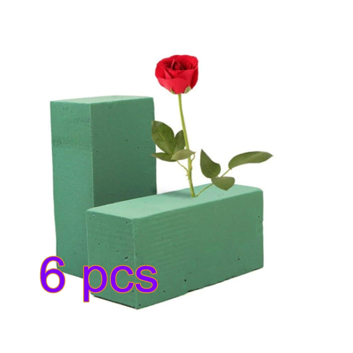 6Pcs Floral Foam Bricks Florist Flower Styrofoam Bricks applied Dry or Wet for Fresh Cut Arrangements for Adult Children DIY Toy
6Pcs Floral Foam Bricks Florist Flower Styrofoam Bricks applied Dry or Wet for Fresh Cut Arrangements for Adult Children DIY Toy