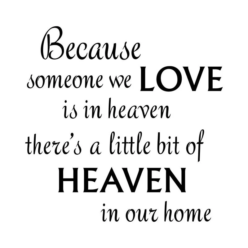 13.3CM*13.1CM BECAUSE SOMEONE WE LOVE IS IN THE HEAVEN Decal Car Stickers Vinyl S9-0065
13.3CM*13.1CM BECAUSE SOMEONE WE LOVE IS IN THE HEAVEN Decal Car Stickers Vinyl S9-0065