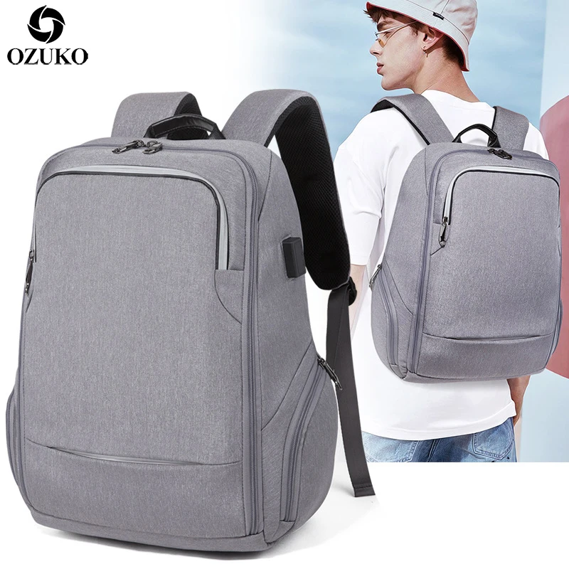OZUKO New Business Men's Backpack USB Charging Multifunction 15.6" Laptop Backpacks Casual School Bags Waterproof Travel Mochila
OZUKO New Business Men's Backpack USB Charging Multifunction 15.6" Laptop Backpacks Casual School Bags Waterproof Travel Mochila