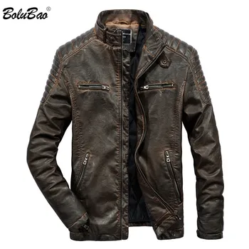 BOLUBAO Brand Men's Retro Winter Jacket Men Stand Collar Casual Coat Windproof Classic Motorcycle Male Leather Jacket
BOLUBAO Brand Men's Retro Winter Jacket Men Stand Collar Casual Coat Windproof Classic Motorcycle Male Leather Jacket