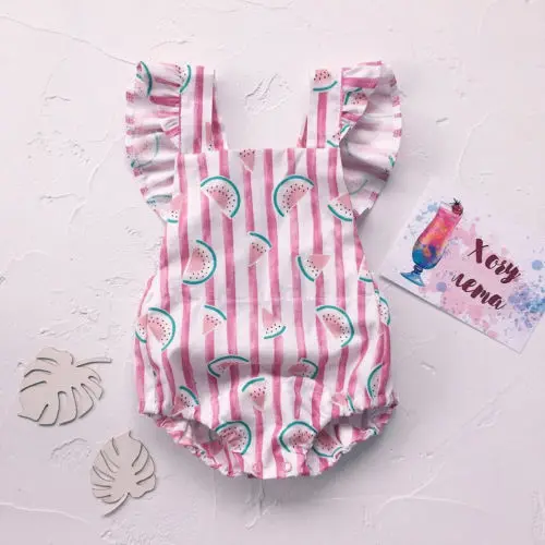 Summer Clothing Newborn Infant Baby Girls Watermelon Clothes Playsuit One-Pieces Striped Cross Casual Jumpsuit
Summer Clothing Newborn Infant Baby Girls Watermelon Clothes Playsuit One-Pieces Striped Cross Casual Jumpsuit