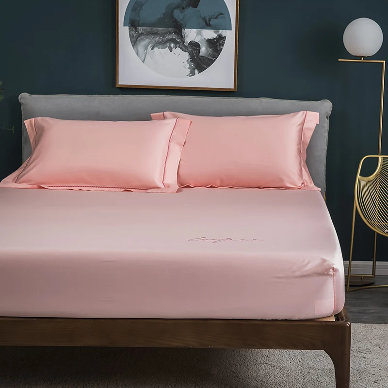Bed Sheet With Pillowcase 3Pcs Jade Solid Color 60S Long-Staple Cotton Bed Linen Queen Size Mattress Covers Fitted Sheet Sets
Bed Sheet With Pillowcase 3Pcs Jade Solid Color 60S Long-Staple Cotton Bed Linen Queen Size Mattress Covers Fitted Sheet Sets