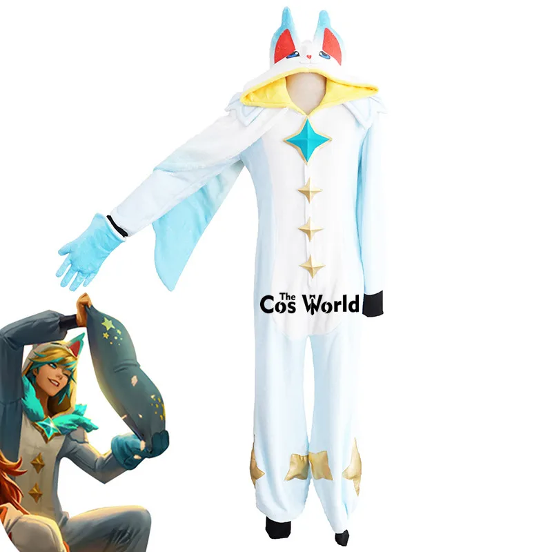 LOL Ezreal the Prodigal Explorer Sleepwear Homewear Hooded Pajama Guardian Outfit Cosplay Costumes
LOL Ezreal the Prodigal Explorer Sleepwear Homewear Hooded Pajama Guardian Outfit Cosplay Costumes