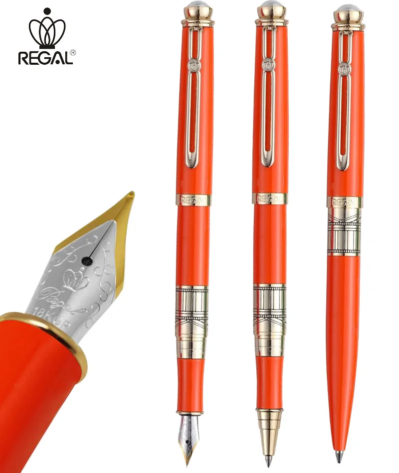 Red Fountain Pen / RollerBall pen / Ballpoint pen REGAL 19-220 Lady's sign pens the best gift FREE SHIPPING
Red Fountain Pen / RollerBall pen / Ballpoint pen REGAL 19-220 Lady's sign pens the best gift FREE SHIPPING