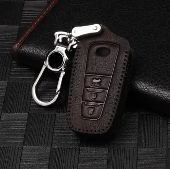 High Quality Car Leather Key Case For Toyota Prius Camry Corolla C-HR CHR Prado RAV4 Avalon 2018 2019 Key Cover 3 Button 
High Quality Car Leather Key Case For Toyota Prius Camry Corolla C-HR CHR Prado RAV4 Avalon 2018 2019 Key Cover 3 Button