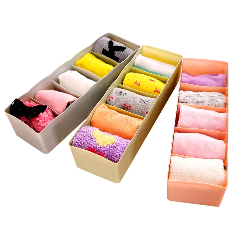 5 Cell Underwear Socks Storage Box Desktop Drawer Compartment Jewelry Toys Plastic Sorting Box 3 Color Fast Shipping
5 Cell Underwear Socks Storage Box Desktop Drawer Compartment Jewelry Toys Plastic Sorting Box 3 Color Fast Shipping